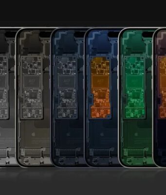 Stáhněte si krásné schématické tapety pro iPhone 15 Pro od Basic Apple Guy