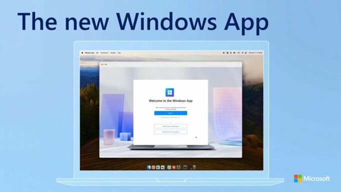 Microsoft vydal aplikaci „Windows App“, díky které se můžete vzdáleně připojit k počítači s Windows