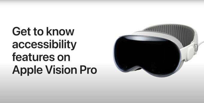 Apple návody – Seznamte se s funkcemi zpřístupnění na Apple Vision Pro