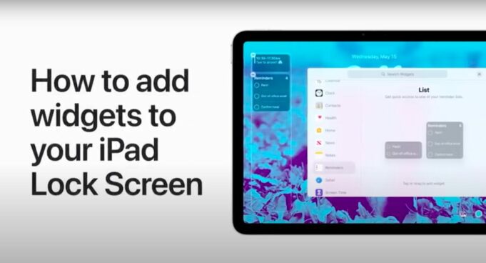 Apple návody – Jak přidat widgety na uzamčenou obrazovku iPadu