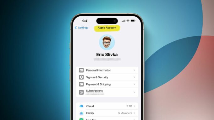 „Apple ID“ bude přejmenováno na „Účet Apple“ s iOS 18 a dalšími aktualizacemi