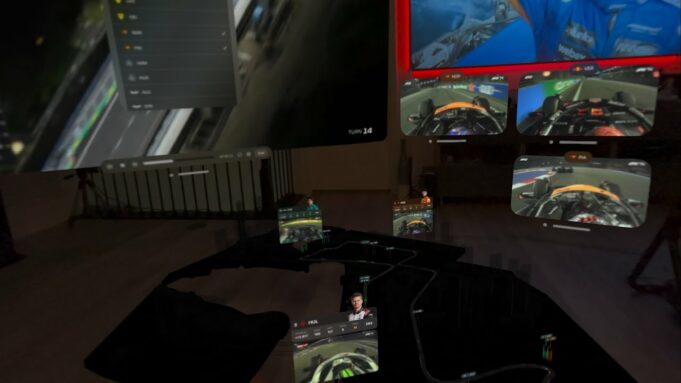 Aplikace Lapz vám umožní sledovat závody Formule 1 na Apple Vision Pro