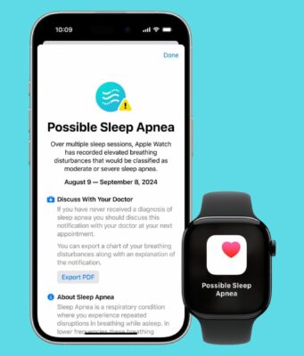 Apple spustil funkci upozorňování na spánkovou apnoe v pevninské Číně