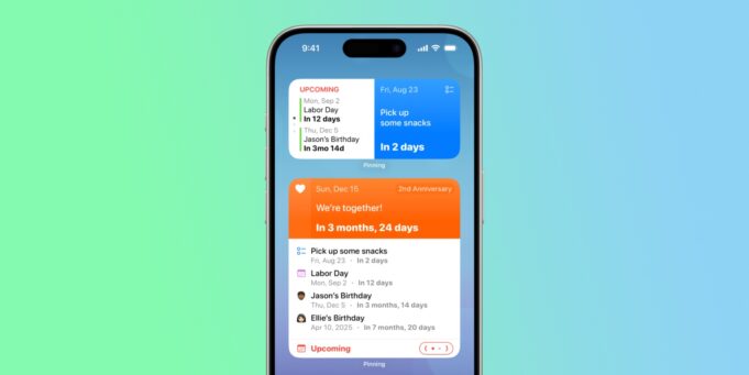 Aplikace Pinning nabízí zajímavý způsob, jak sledovat narozeniny, události kalendáře, výročí a další