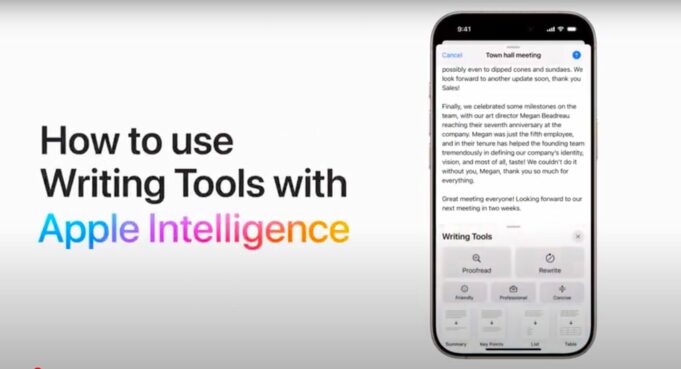 Apple návody – Jak používat nástroje pro psaní s Apple Intelligence