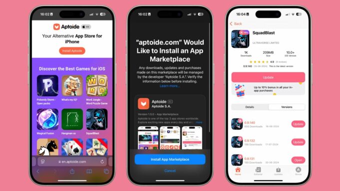 Alternativní obchod s aplikacemi Aptoide nabízí přístup ke starším verzím her