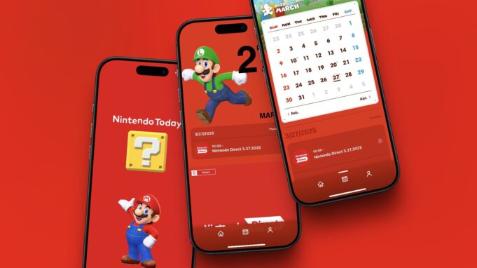 Nintendo vydal novou aplikaci „Nintendo Today!“ pro iPhone a Android
