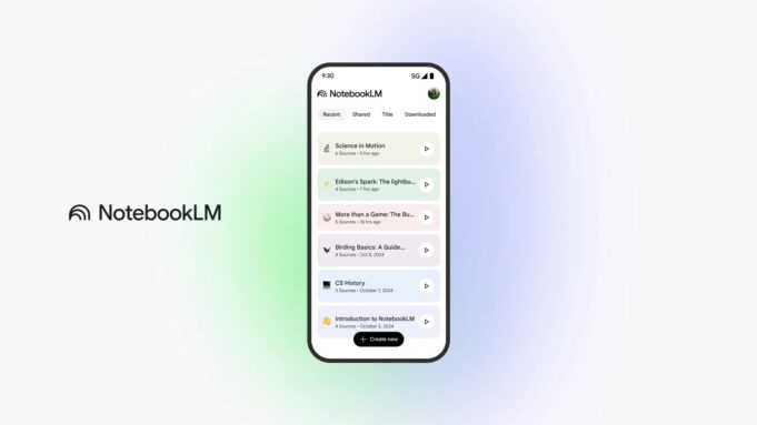 Google vydal aplikaci NotebookLM pro iOS a Android