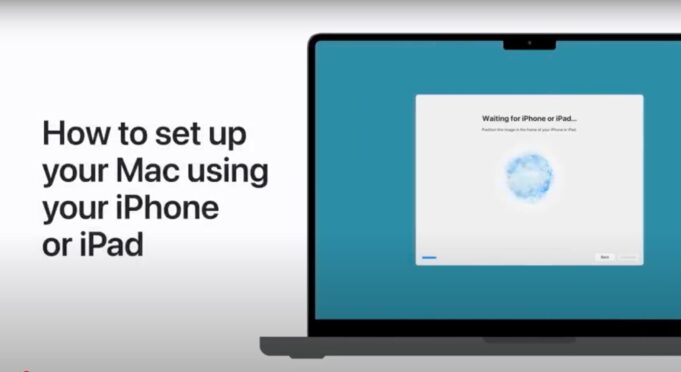 Apple návody – Jak nastavit nový Mac pomocí iPhonu nebo iPadu