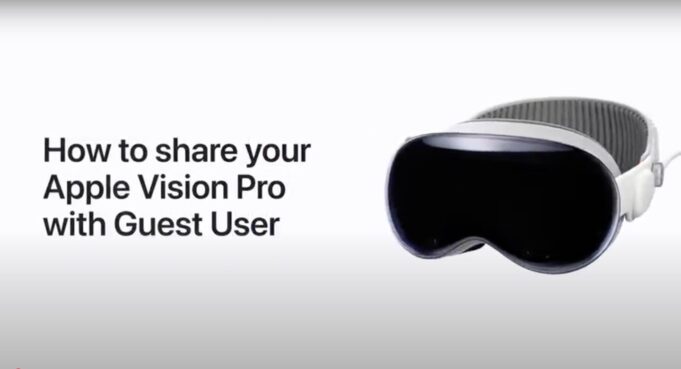 Apple návody – Jak sdílet Apple Vision Pro s hostem