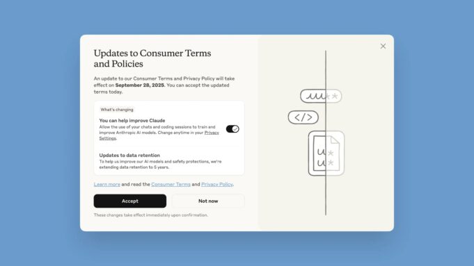 Anthropic mění podmínky: chatbot Claude bude trénován na uživatelských datech