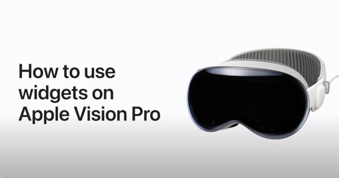 Apple návody – Jak používat widgety na Apple Vision Pro