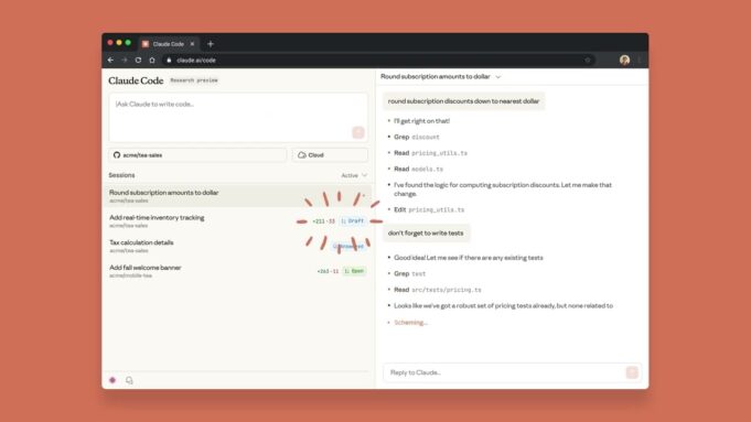 Společnost Anthropic představila Claude Code pro web a iOS