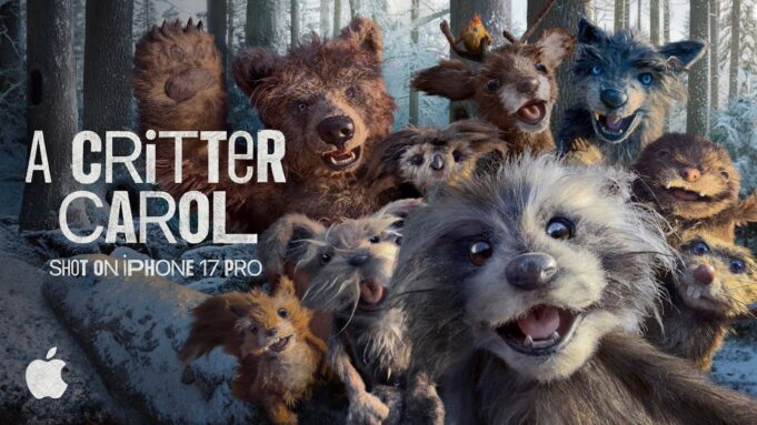 Apple představil vánoční reklamu „A Critter Carol“ – dojemný příběh natočený pomocí iPhone 17 Pro
