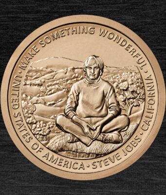 Mincovna Spojených států brzy začne vyrábět novou jednodolarovou americkou minci s podobiznou Steva Jobse