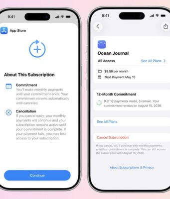 Apple spustil novou možnost předplatného pro vývojáře: měsíční předplatné s 12měsíčním závazkem
