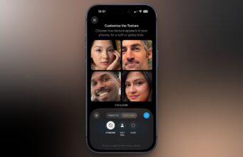 Nové ovládací prvky „Textura“ a „Zrnitost“ jsou k dispozici jenom na iPhonu 18 Pro, Pro Max a iPhonu Duo
